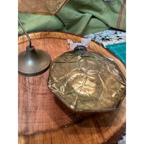 2 kugel style Trimsetter Christmas Maximus Mercury Glass Hexagon Jewel Ornament - Picture 6 of 11